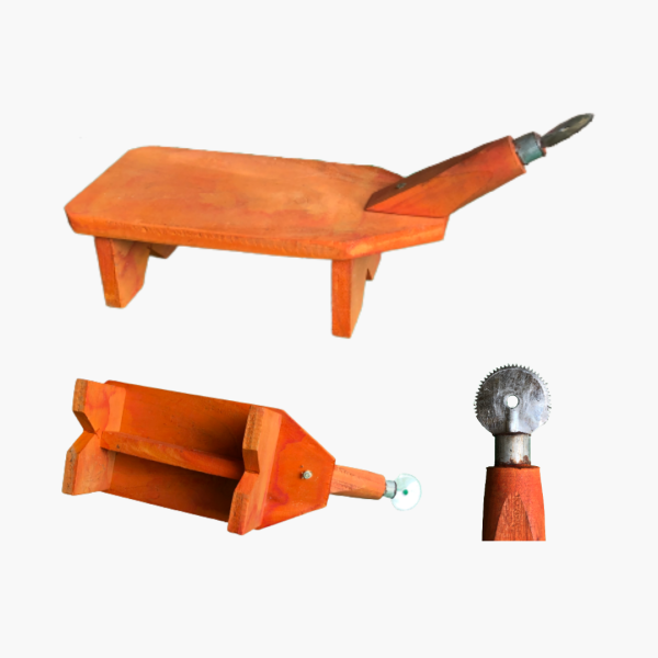 Wooden Coconut Grater Scraper